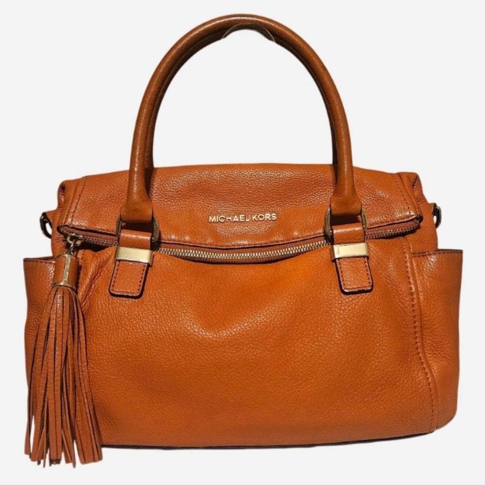 Michael Kors Weston Foldover Crossbody Satchel with Tassel
